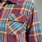 Flannel Shirt - Burgundy